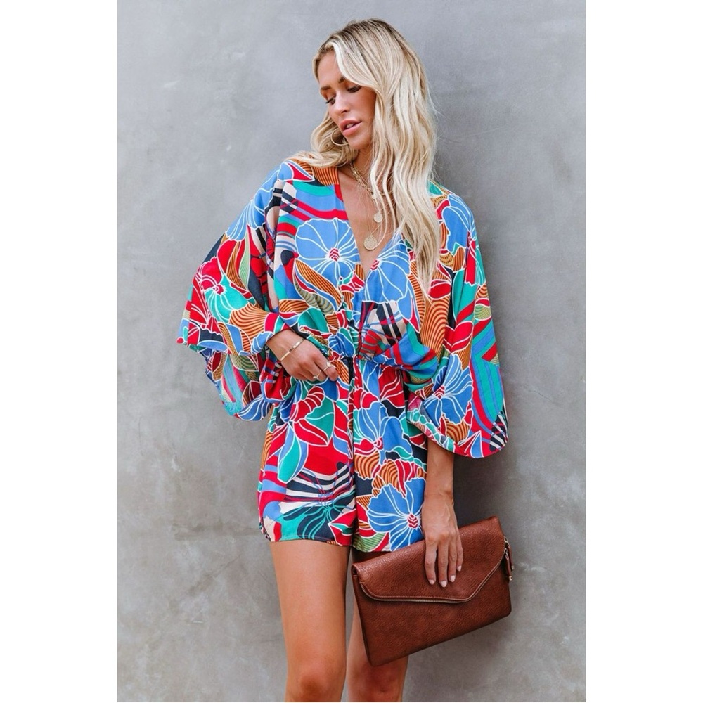 Aakaa Multicolor Floral Jumpsuit